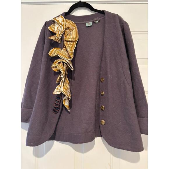 Anthropologie Sweaters - Women's brown Anthropologie HWR sz M cardigan sweater #1215